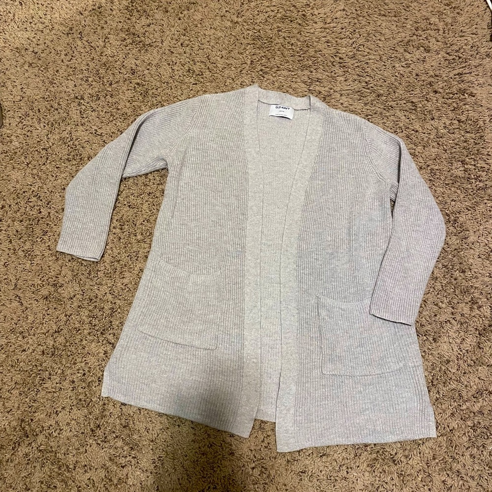 Old Navy gray cardigan. Size petite small. Worn 1 time.